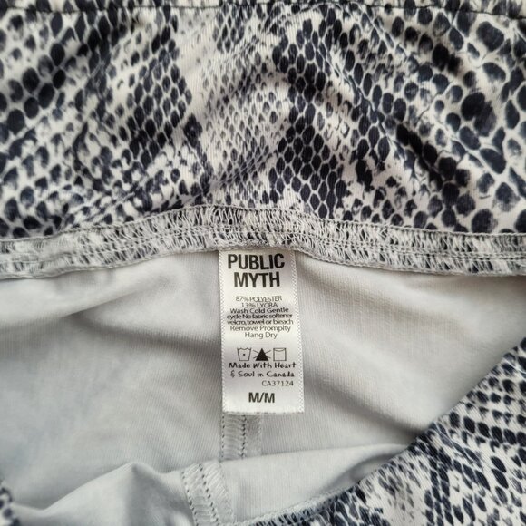 Public Myth Capri Jegging Snake Print Workout Pant M - Picture 3 of 9